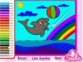 Gra Cute Dolphin Coloring