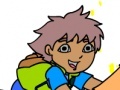 Gra Go Diego go online coloring game