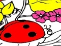 Gra Strawberrys and ladybug coloring 