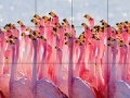 Gra Flamingo family slide puzzle