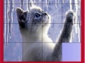 Gra Cat and icicles slide puzzle