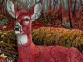 Gra Alone deer in the forest puzzle