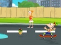 Gra Phineas and Ferb: Super skateboard