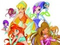 Gra Great puzzle with Winx