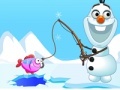 Gra Frozen Olaf. Fishing time