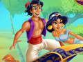 Gra Jasmine and Aladdin Kissing