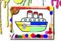 Gra Boats Coloring Book