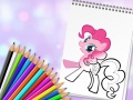 Gra Cute Pony Coloring Book