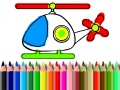 Gra Back To School Helicopter Coloring