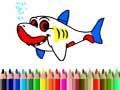 Gra Back To School: Shark Coloring Book