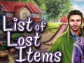 Gra List of Lost Items