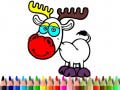 Gra Back to School: Deer Coloring Book
