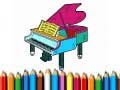 Gra Back To School: Piano Coloring Book