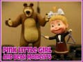 Gra Pink Little Girl and Bear Moments