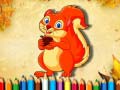 Gra Squirrel Coloring Book