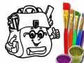 Gra Back To School: School Bag Coloring Book