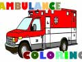 Gra Ambulance Trucks Coloring Pages