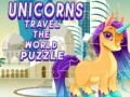 Gra Unicorns Travel The World Puzzle