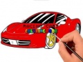 Gra Racing Cars Coloring book