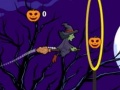 Gra Flying witch halloween