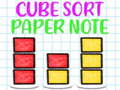 Gra Cube Sort Paper Note