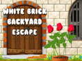 Gra White Brick Backyard Escape
