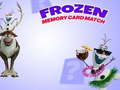 Gra Frozen Memory Card Match