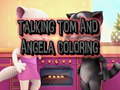 Gra Talking Tom and Angela Coloring