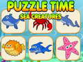 Gra Puzzle Time Sea Creatures
