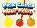 Gra Pick Color Paint Fruits