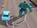 Gra Chained Car vs Hulk 