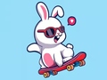 Gra Coloring Book: Rabbit Skateboard