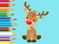 Gra Coloring Book: Cute Christmas Reindeer