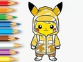 Gra Coloring Book: Raincoat Pikachu