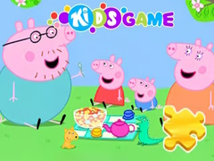 Gra Jigsaw Puzzle: Peppa Pig Family Picnic