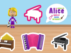Gra World of Alice Shapes of Musical Instruments