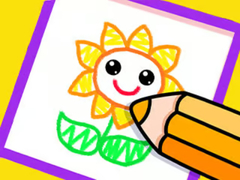 Gra Toddler Drawing: Beautiful Flower