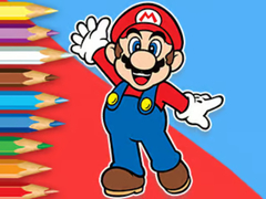 Gra Coloring Book: Mario Happy Skating