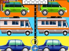 Gra Cartoon Cars Spot The Difference