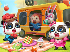 Gra Jigsaw Puzzle: Little Panda Picnic