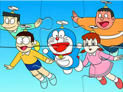 Gra Jigsaw Puzzle: Doraemon Flying