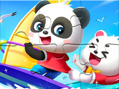 Gra Jigsaw Puzzle: Baby Panda Sailing