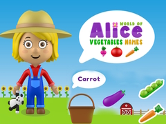 Gra World of Alice Vegetables Names