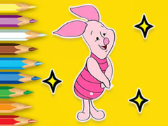 Gra Coloring Book: Piglet With Balloon