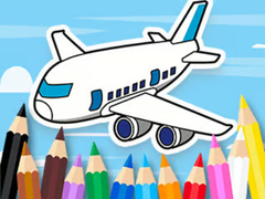 Gra Coloring Book: Flying Airplane