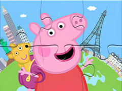 Gra Jigsaw Puzzle: Peppa Travel Around