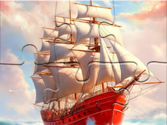 Gra Jigsaw Puzzle: White Sailing Boat