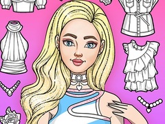 Gra Girl Coloring Dress Up Games