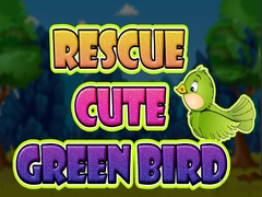 Gra Rescue Cute Green Bird