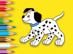 Gra Coloring Book: Cute Spotted Dog